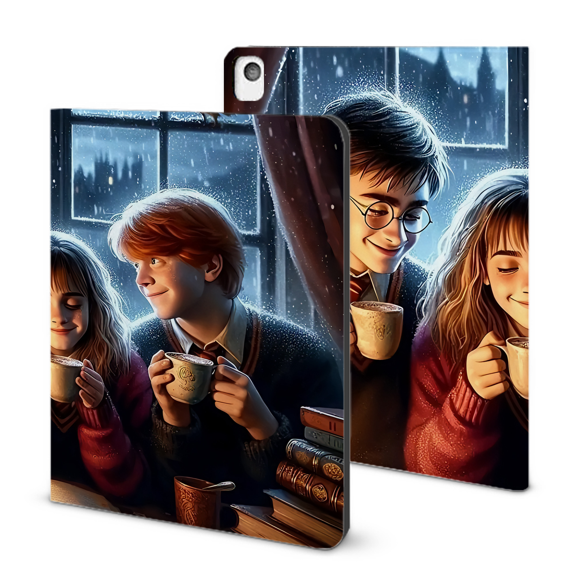 （画像用） Harry Potter ハリー・ポッターシリーズ IPadケース ペンホルダー付き ブックスタイルデザイン